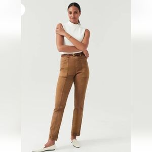 SPANX Stretch twill Straight leg NWT Acorn